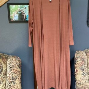 Forever 21 size 1X rust color three quarter sleeve tunic sweater